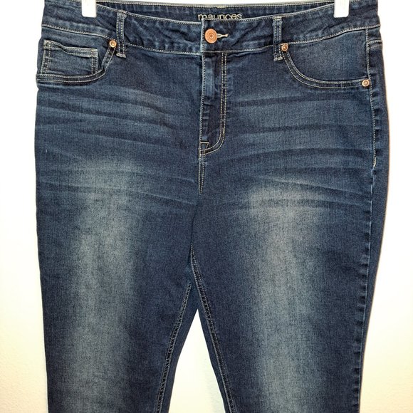 Maurices High Rise Jeans With Slight Distressing XL-R - Picture 3 of 8